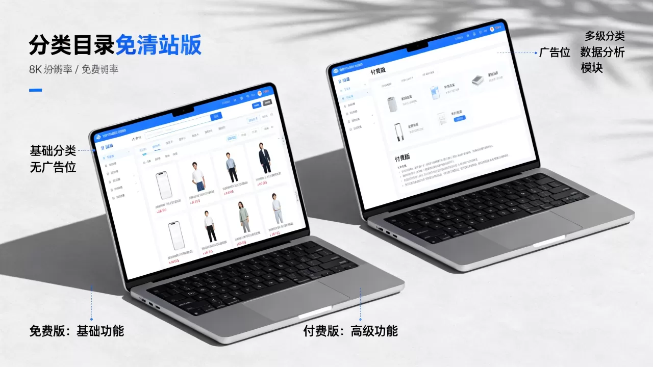 分类目录网站模板免费版和付费版区别大吗,哪个好? 分类目录网站模板免费版和付费版区别大吗,哪个好?