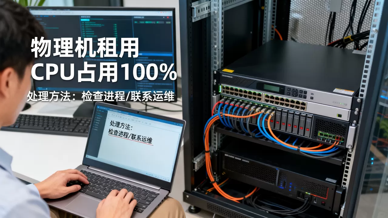 物理机租用CPU占用100%找谁处理,怎么办? 物理机租用CPU占用100%找谁处理,怎么办?