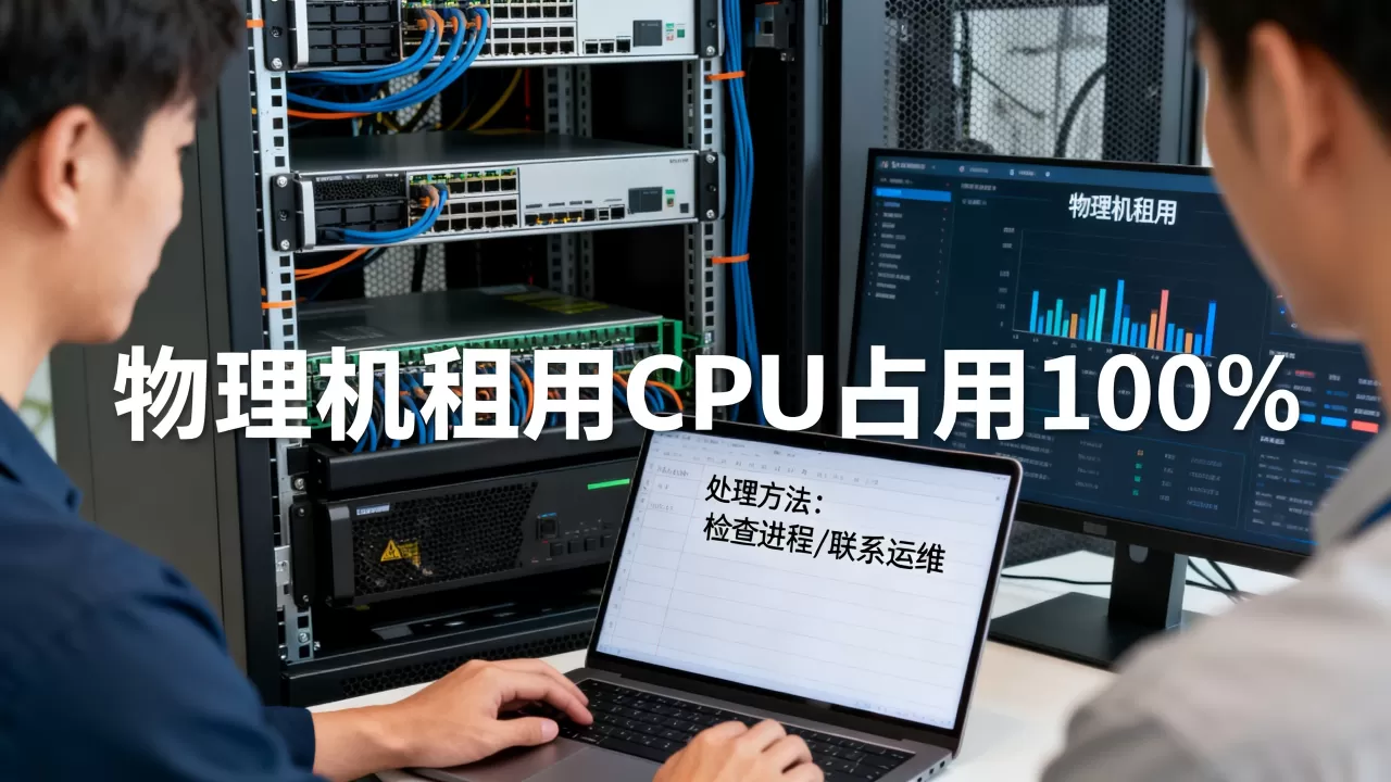 物理机租用CPU占用100%找谁处理,怎么办? 物理机租用CPU占用100%找谁处理,怎么办?