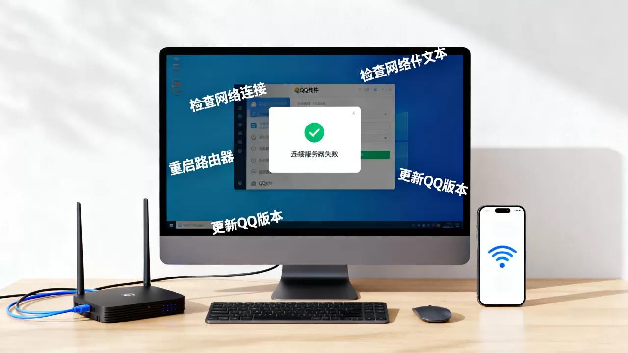 为什么QQ传文件一直在连接服务器失败,怎么解决? 为什么QQ传文件一直在连接服务器失败,怎么解决?
