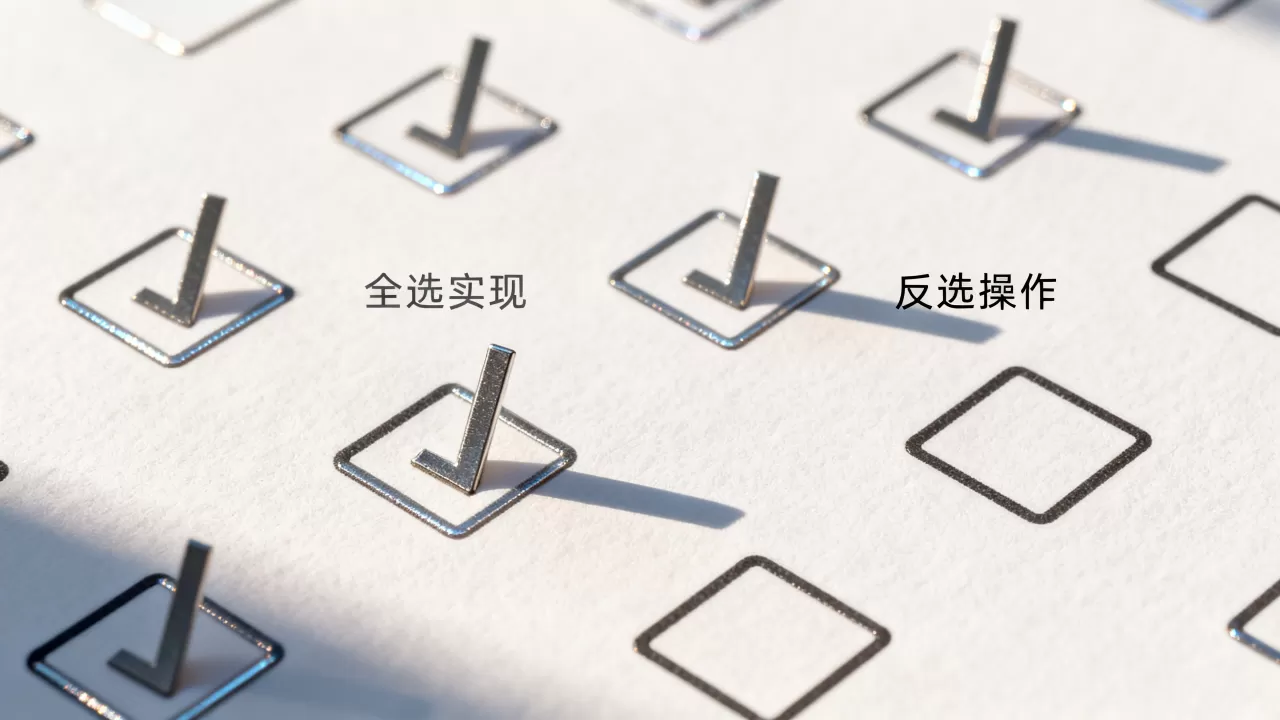 复选框控件如何实现全选?,复选框控件反选怎么实现 复选框控件如何实现全选?,复选框控件反选怎么实现
