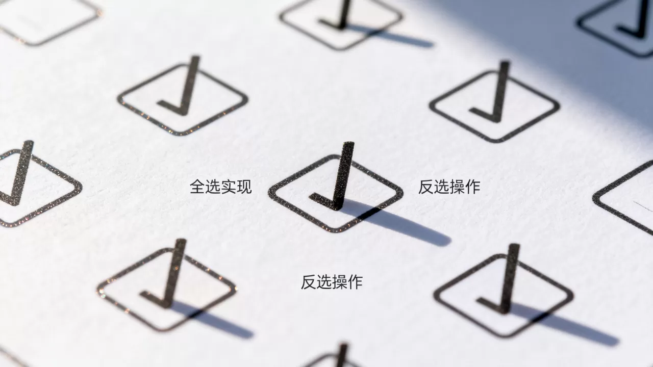 复选框控件如何实现全选?,复选框控件反选怎么实现 复选框控件如何实现全选?,复选框控件反选怎么实现