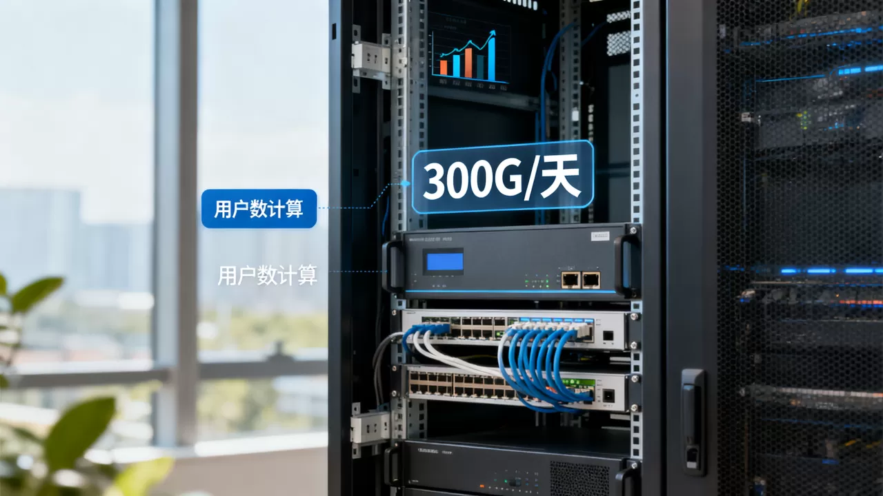 服务器一天300G流量能支持多少人?,怎么算? 服务器一天300G流量能支持多少人?,怎么算?