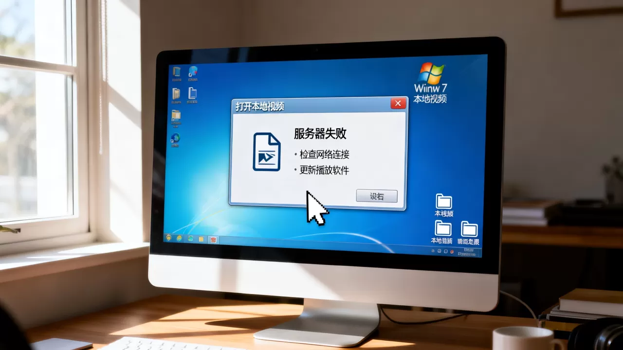 win7打开本地视频提示服务器失败是什么原因,怎么解决? win7打开本地视频提示服务器失败是什么原因,怎么解决?