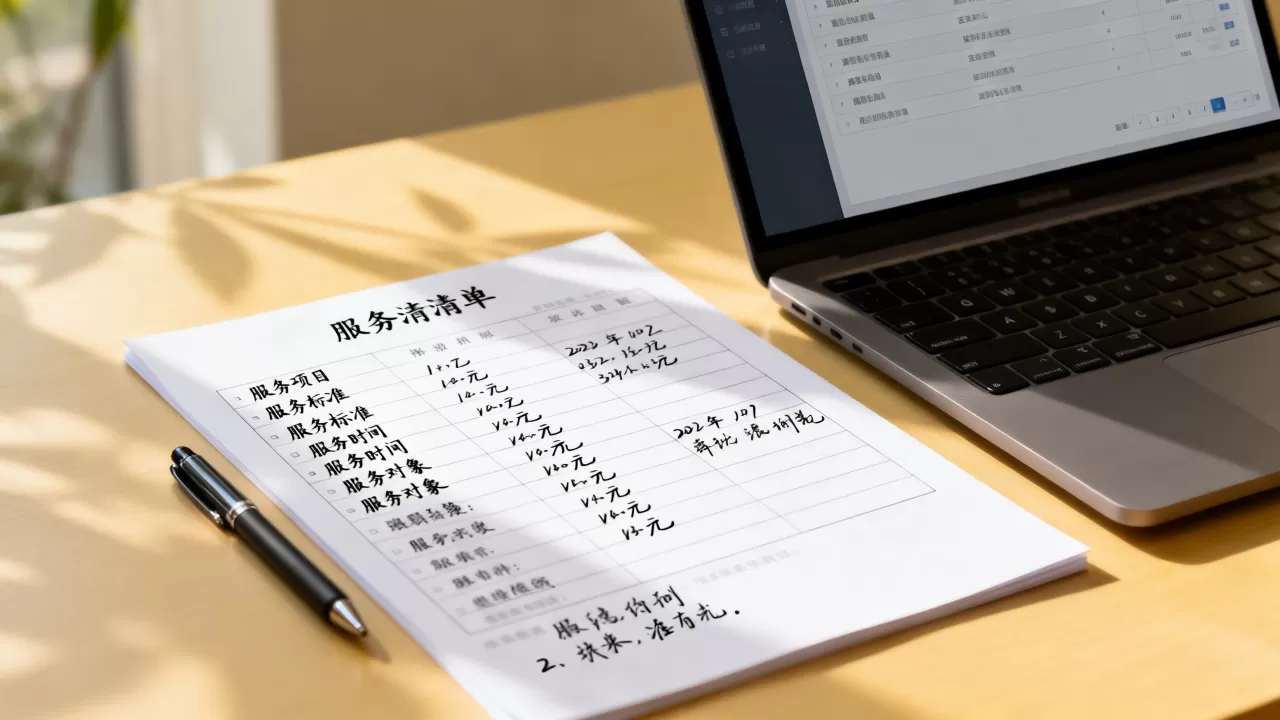服务清单到底是什么东西?,如何制作一份服务清单? 服务清单到底是什么东西?,如何制作一份服务清单?