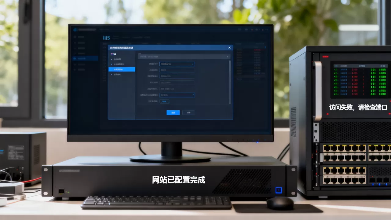 服务器IIS配置网站后怎么访问,访问不了怎么办 服务器IIS配置网站后怎么访问,访问不了怎么办