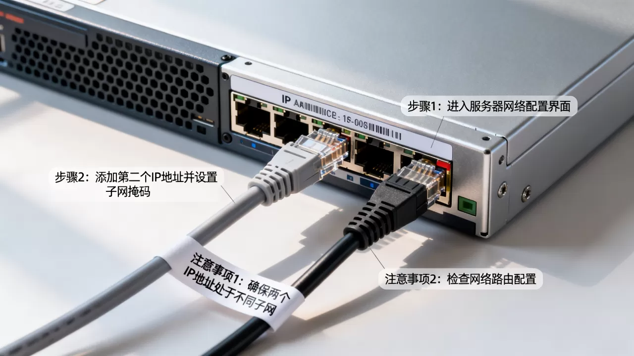 服务器上怎么配置两个IP地址?,注意事项有哪些? 服务器上怎么配置两个IP地址?,注意事项有哪些?