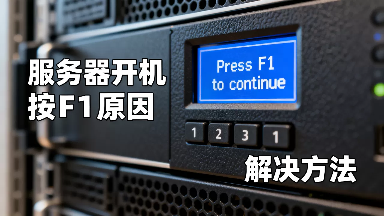 为什么服务器开机按F1才能进系统?,怎么解决? 为什么服务器开机按F1才能进系统?,怎么解决?