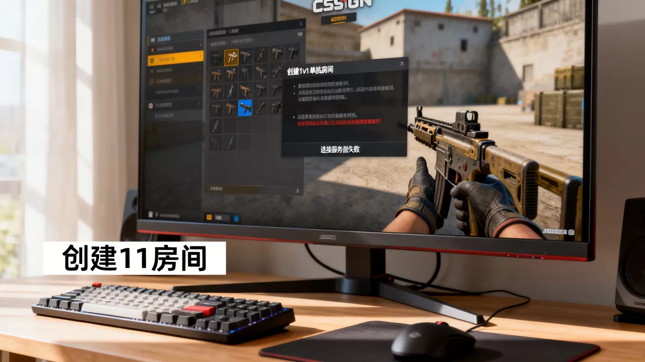 csgo怎么开1v1单挑房间,为什么连接至服务器失败? csgo怎么开1v1单挑房间,为什么连接至服务器失败?