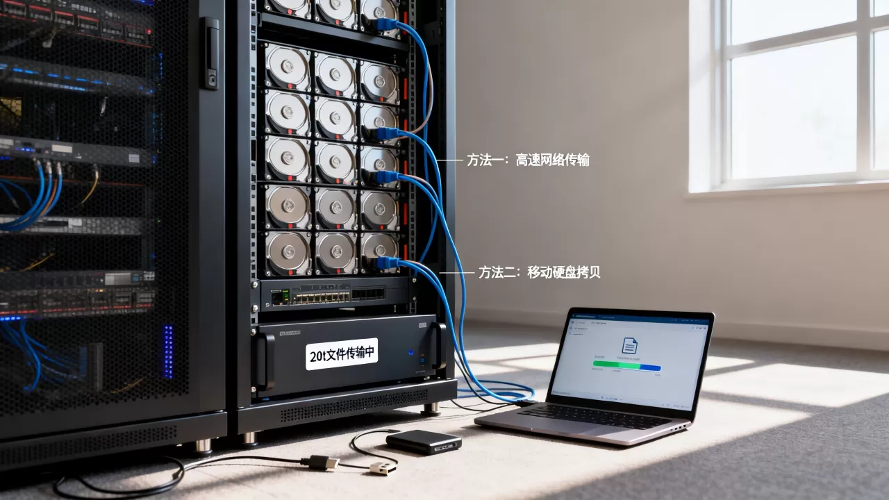 20t文件怎么快速复制到新服务器上,有哪些方法? 20t文件怎么快速复制到新服务器上,有哪些方法?
