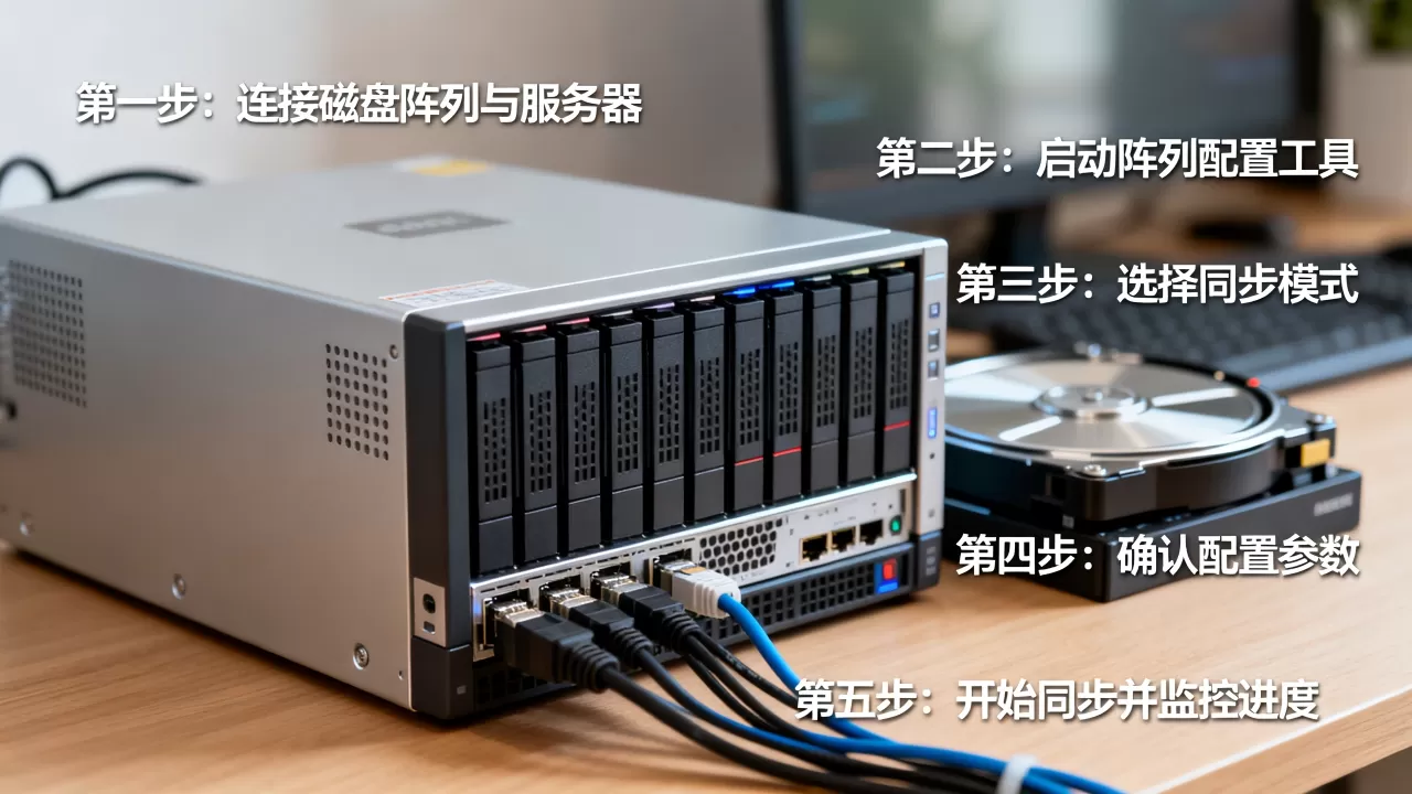 服务器外来磁盘阵列配置同步怎么做,步骤是什么? 服务器外来磁盘阵列配置同步怎么做,步骤是什么?
