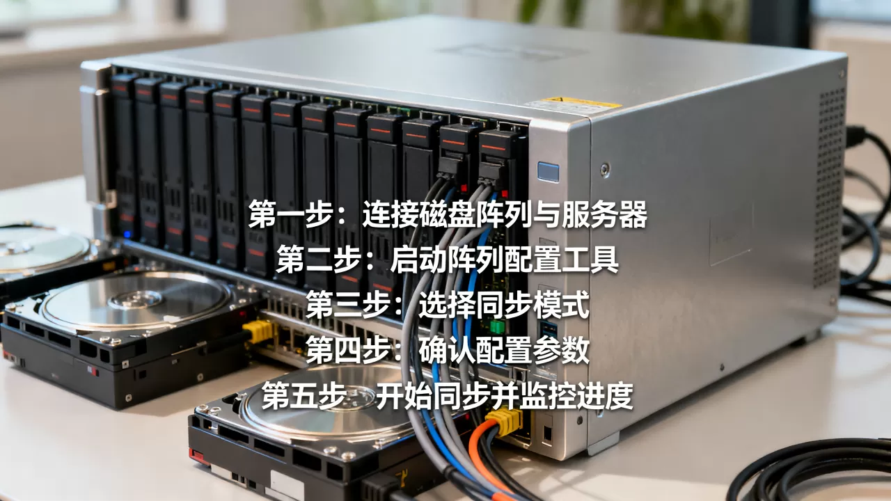 服务器外来磁盘阵列配置同步怎么做,步骤是什么? 服务器外来磁盘阵列配置同步怎么做,步骤是什么?