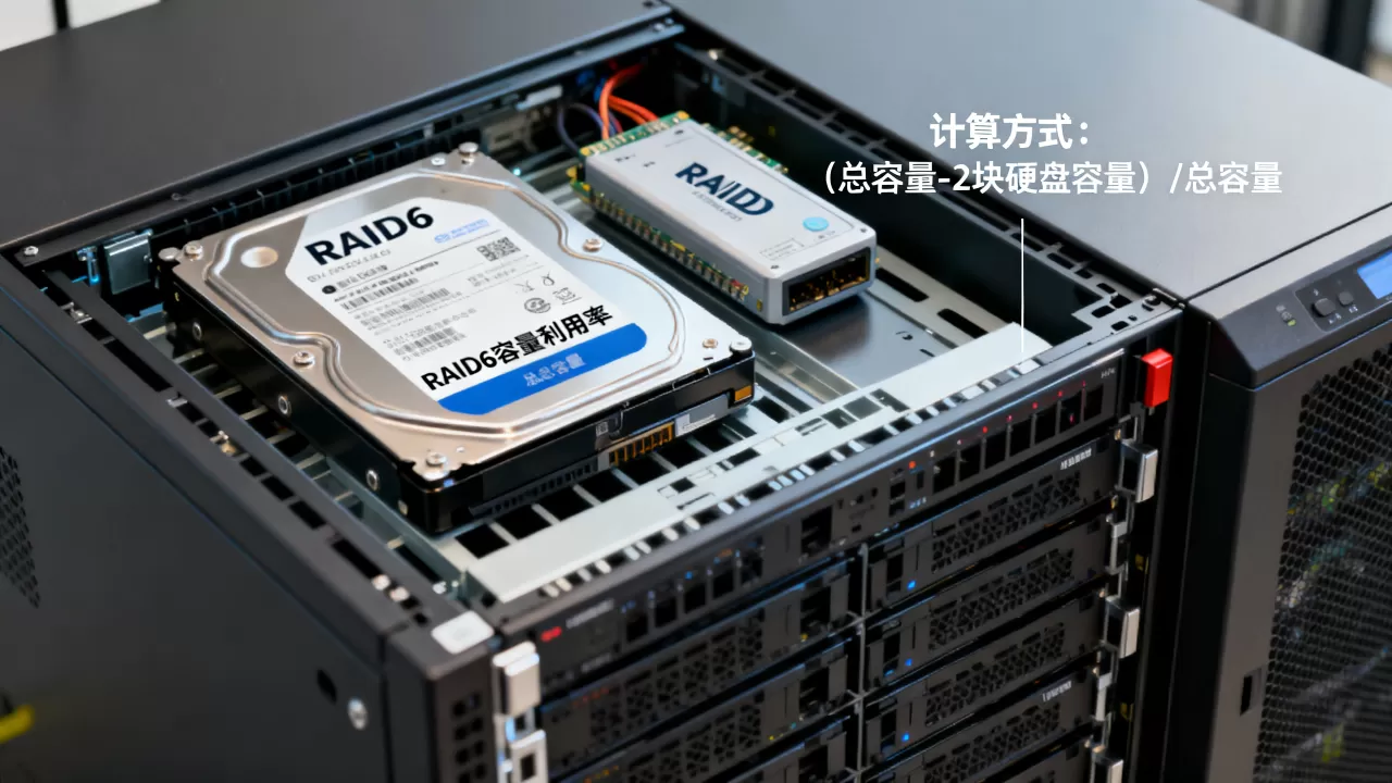 服务器RAID6容量利用率是多少?,怎么计算容量利用率 服务器RAID6容量利用率是多少?,怎么计算容量利用率