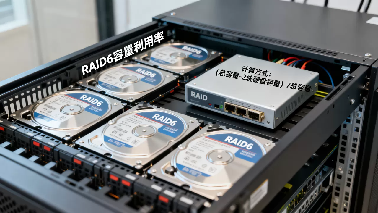服务器RAID6容量利用率是多少?,怎么计算容量利用率 服务器RAID6容量利用率是多少?,怎么计算容量利用率