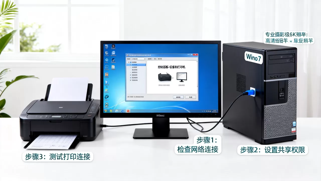 Win7打印机连电脑怎么连接服务器,打印机无法共享怎么办? Win7打印机连电脑怎么连接服务器,打印机无法共享怎么办?