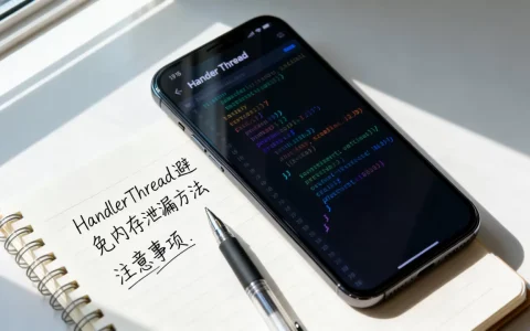 HandlerThread如何避免内存泄漏，注意事项有哪些？