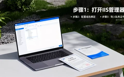 如何配置IIS域名访问和安装私有证书？，步骤有哪些