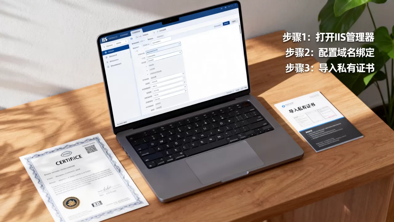 如何配置IIS域名访问和安装私有证书?,步骤有哪些 如何配置IIS域名访问和安装私有证书?,步骤有哪些