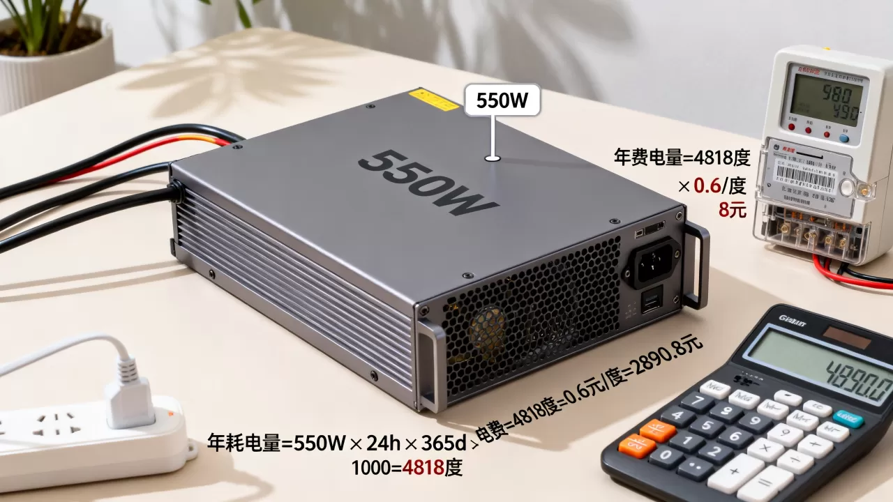 服务器550w一年耗电多少度?电费怎么算 服务器550w一年耗电多少度?电费怎么算