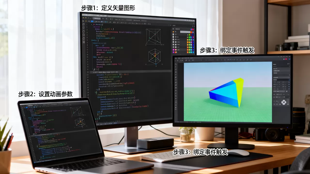 如何用js实现矢量动画开机效果,有哪些步骤? 如何用js实现矢量动画开机效果,有哪些步骤?