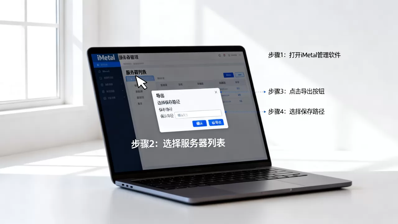 如何导出iMetal服务器列表?,具体步骤是什么? 如何导出iMetal服务器列表?,具体步骤是什么?