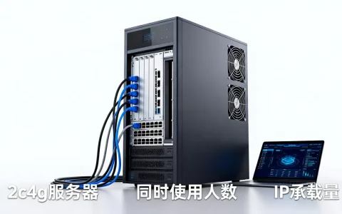 2c4g服务器能同时用多少人，能带多少IP？