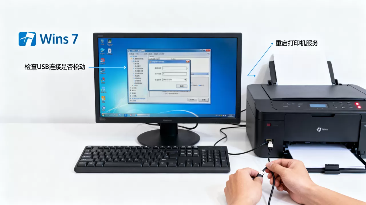 win7打印机不显示服务器错误怎么解决 win7打印机不显示服务器错误怎么解决