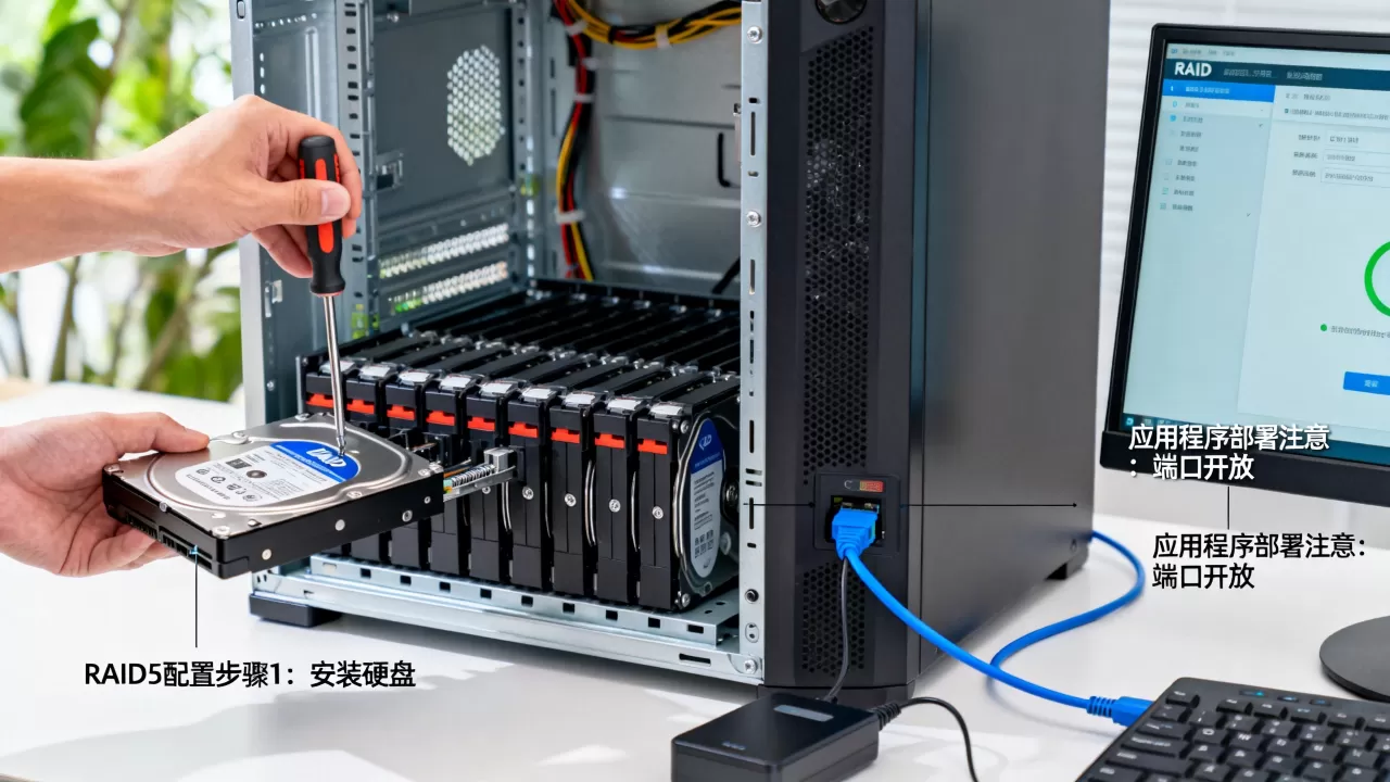 服务器安装系统配置RAID5怎么做?,应用程序部署注意什么? 服务器安装系统配置RAID5怎么做?,应用程序部署注意什么?