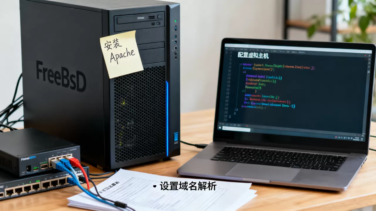 如何在FreeBSD上搭建web虚拟主机?,有哪些步骤? 如何在FreeBSD上搭建web虚拟主机?,有哪些步骤?