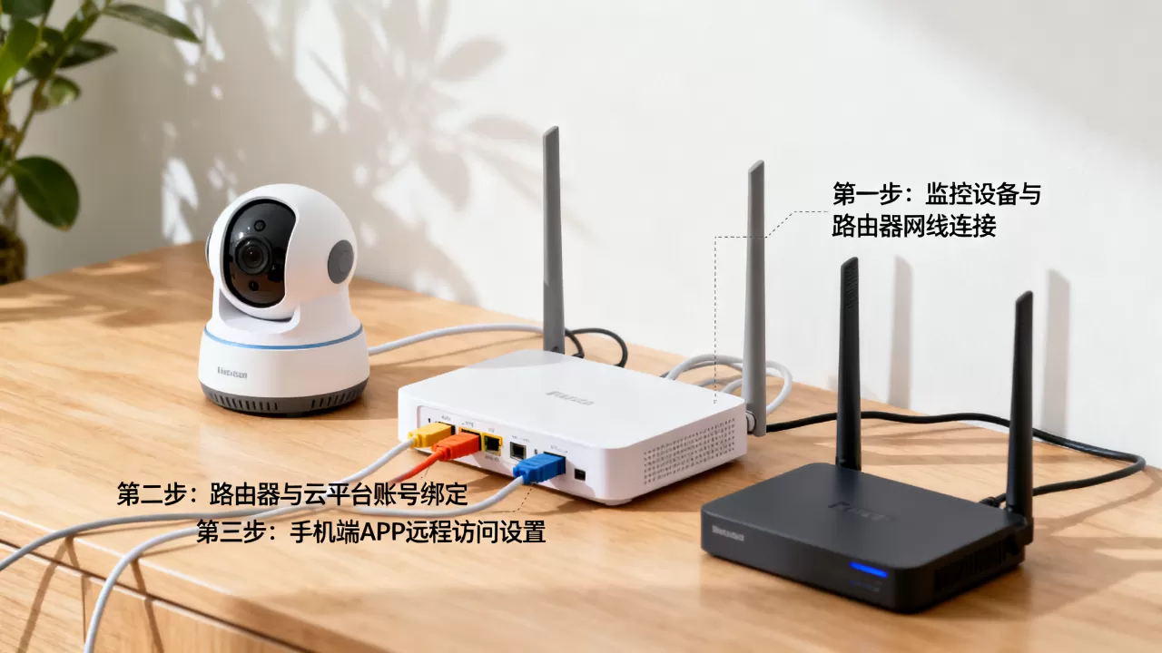 监控与路由器连接图解怎么做,云连接怎么设置 监控与路由器连接图解怎么做,云连接怎么设置