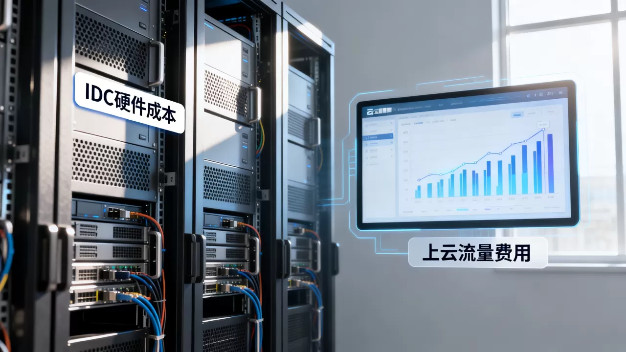 服务器IDC上架与上云成本哪个更低?,怎么选? 服务器IDC上架与上云成本哪个更低?,怎么选?