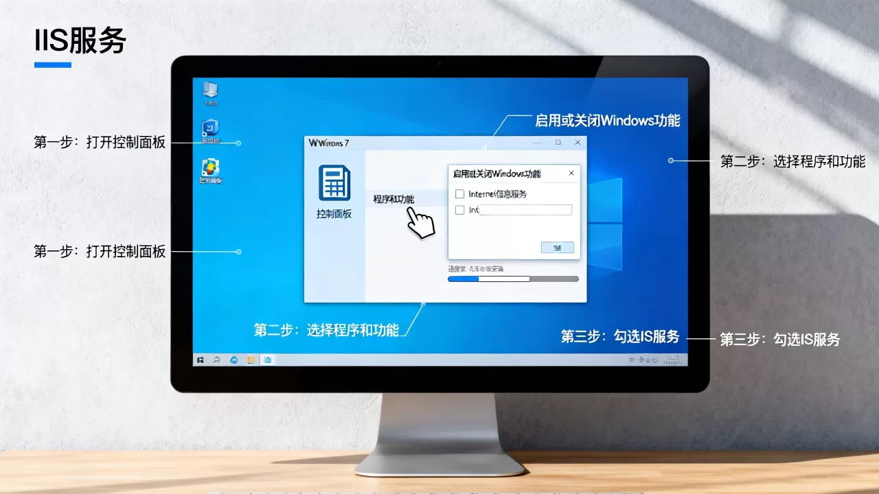 Win7如何安装和配置IIS服务?,步骤是什么? Win7如何安装和配置IIS服务?,步骤是什么?