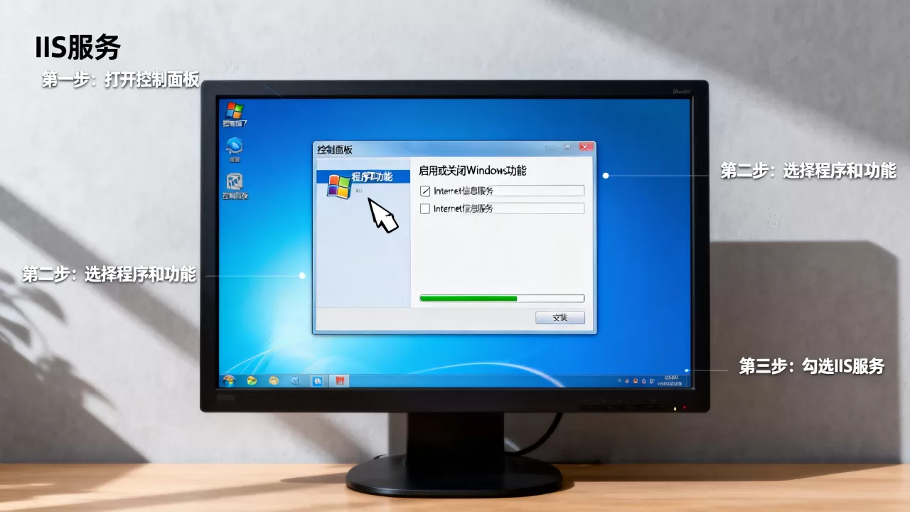 Win7如何安装和配置IIS服务?,步骤是什么? Win7如何安装和配置IIS服务?,步骤是什么?