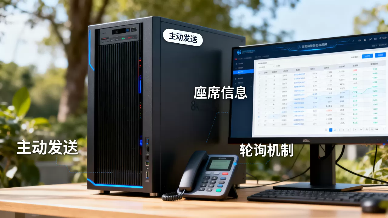 服务器主动发送客户端还是主动轮询座席信息?,怎么实现? 服务器主动发送客户端还是主动轮询座席信息?,怎么实现?