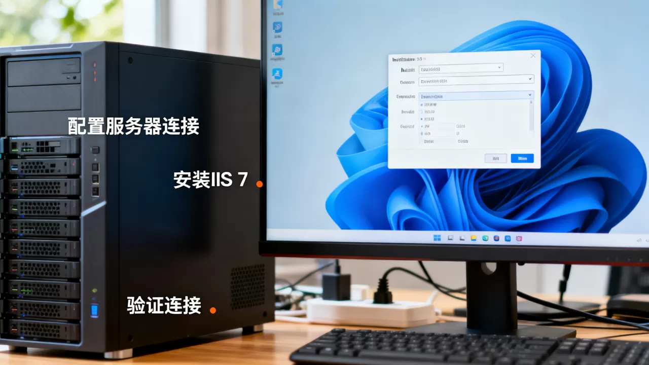 IIS 7如何配置服务器连接,怎么安装? IIS 7如何配置服务器连接,怎么安装?