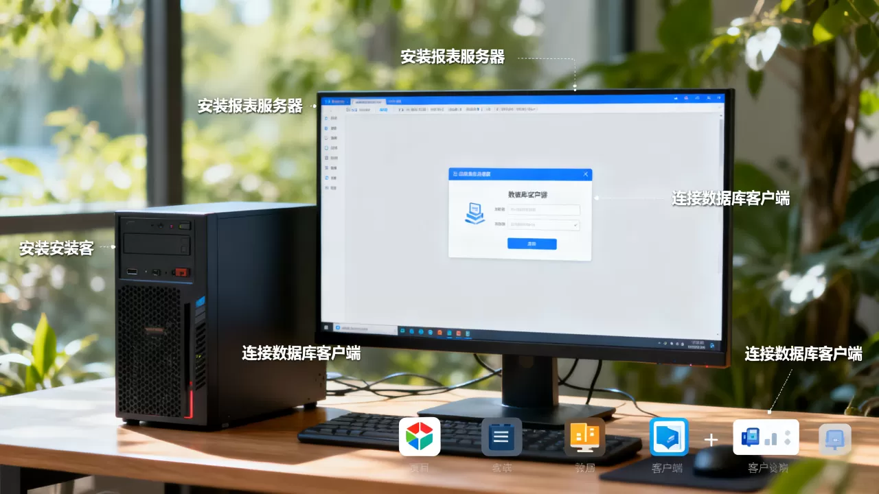 服务器找客户端怎么装?,安装报表服务器和数据库客户端怎么做? 服务器找客户端怎么装?,安装报表服务器和数据库客户端怎么做?