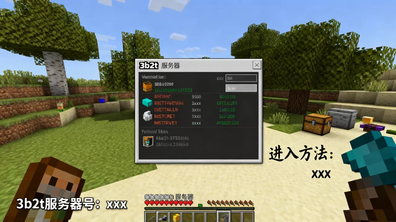 我的世界3b2t服务器号是多少?,怎么进? 我的世界3b2t服务器号是多少?,怎么进?