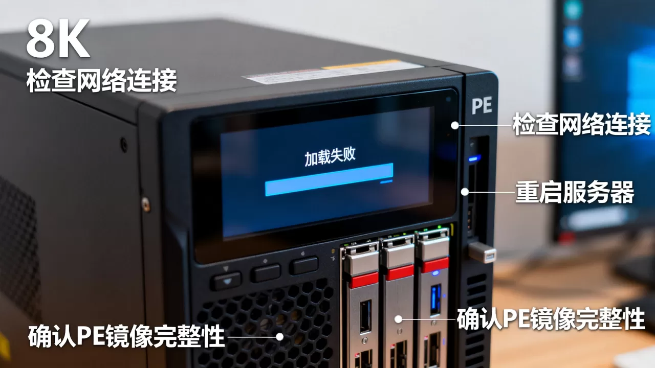 服务器进PE一直在加载失败怎么办,原因是什么? 服务器进PE一直在加载失败怎么办,原因是什么?