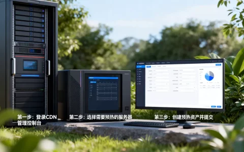 如何给服务器开启CDN并预热创建预热资产，操作步骤是什么？