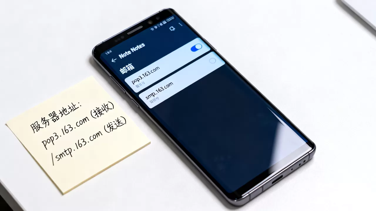 三星NOTE8网易邮箱服务器怎么设置,服务器地址是什么? 三星NOTE8网易邮箱服务器怎么设置,服务器地址是什么?