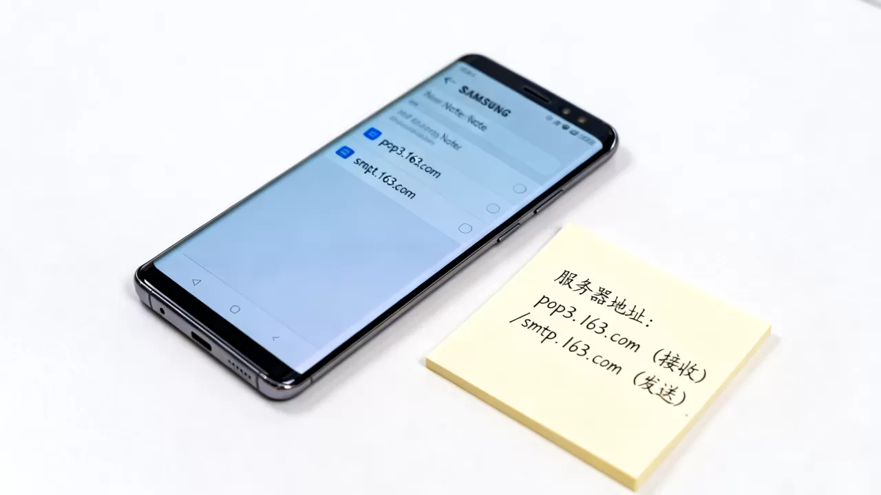 三星NOTE8网易邮箱服务器怎么设置,服务器地址是什么? 三星NOTE8网易邮箱服务器怎么设置,服务器地址是什么?