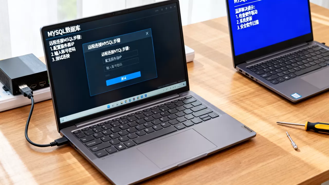 如何远程连接MySQL数据库服务器?,蓝屏怎么解决 如何远程连接MySQL数据库服务器?,蓝屏怎么解决