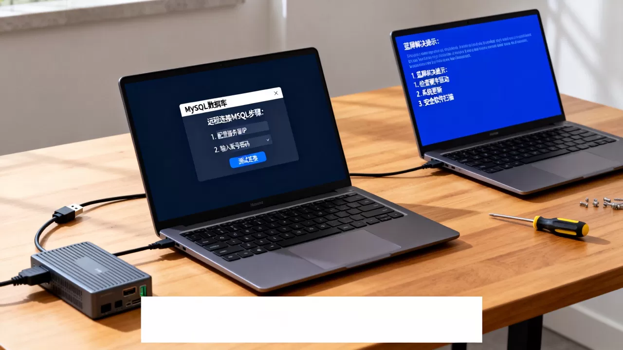 如何远程连接MySQL数据库服务器?,蓝屏怎么解决 如何远程连接MySQL数据库服务器?,蓝屏怎么解决