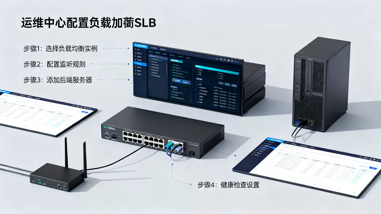 如何配置运维中心负载均衡SLB?, 配置步骤有哪些? 如何配置运维中心负载均衡SLB?, 配置步骤有哪些?