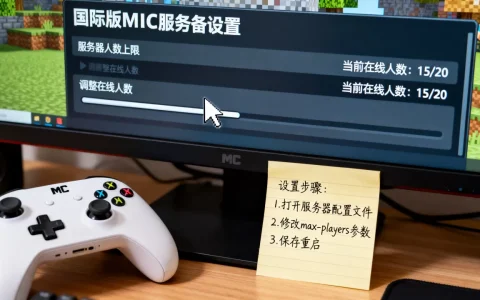 国际版MC怎么调服务器人数，服务器人数上限怎么设置
