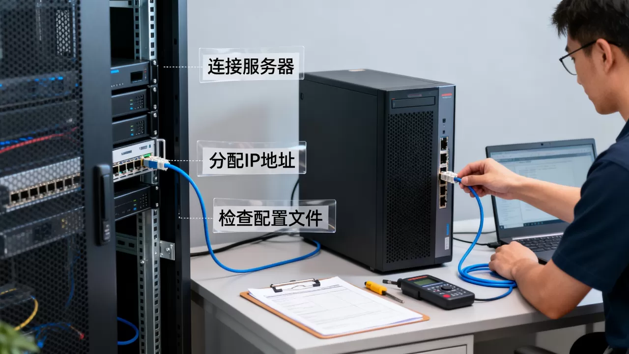 如何向计算机分配服务器并检查配置概要?, 具体步骤是什么 如何向计算机分配服务器并检查配置概要?, 具体步骤是什么