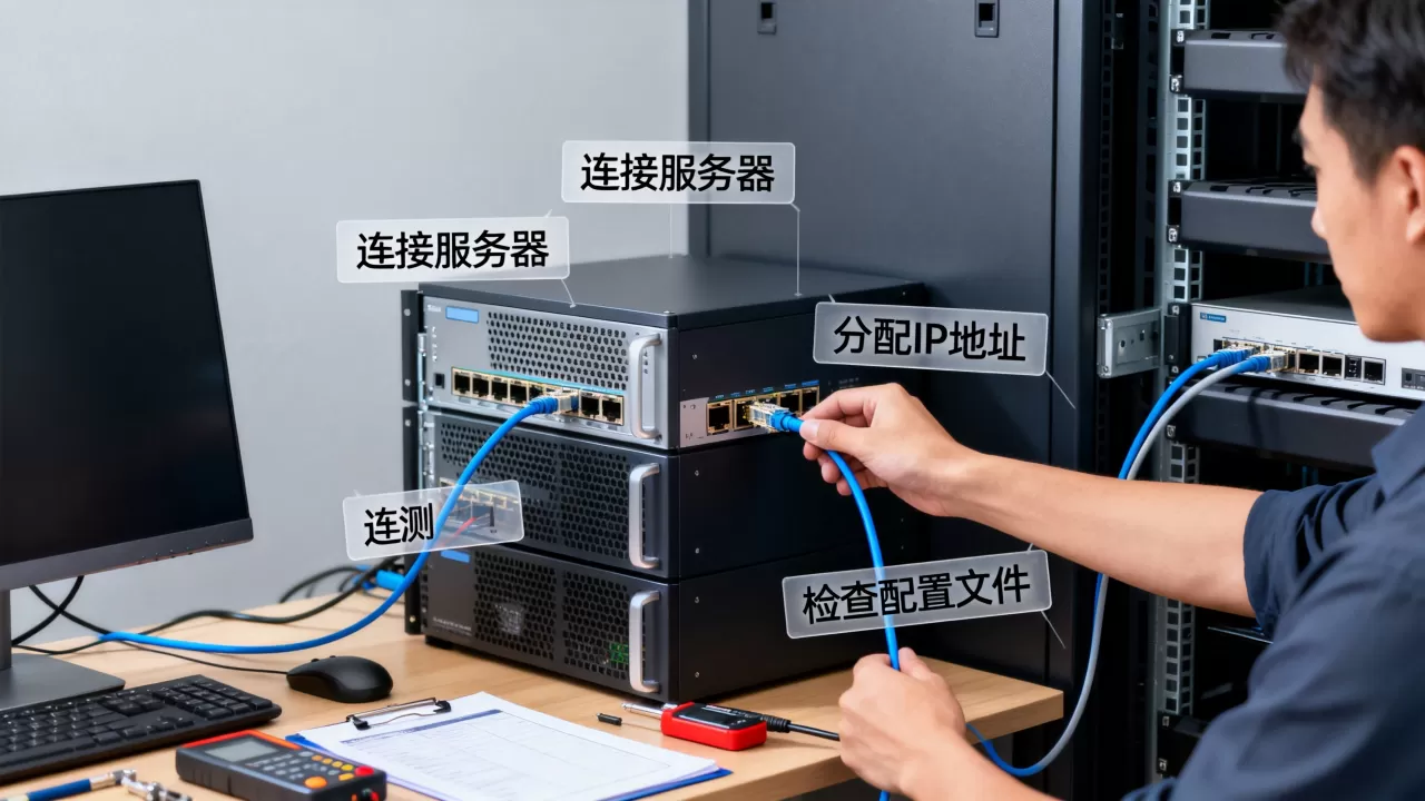 如何向计算机分配服务器并检查配置概要?, 具体步骤是什么 如何向计算机分配服务器并检查配置概要?, 具体步骤是什么