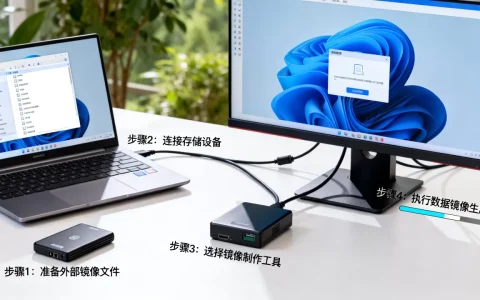 如何用外部镜像文件制作数据镜像？,步骤是什么？