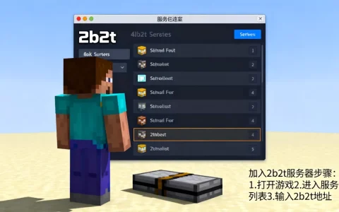 我的世界中国版怎么加入2b2t，服务器为什么进不去