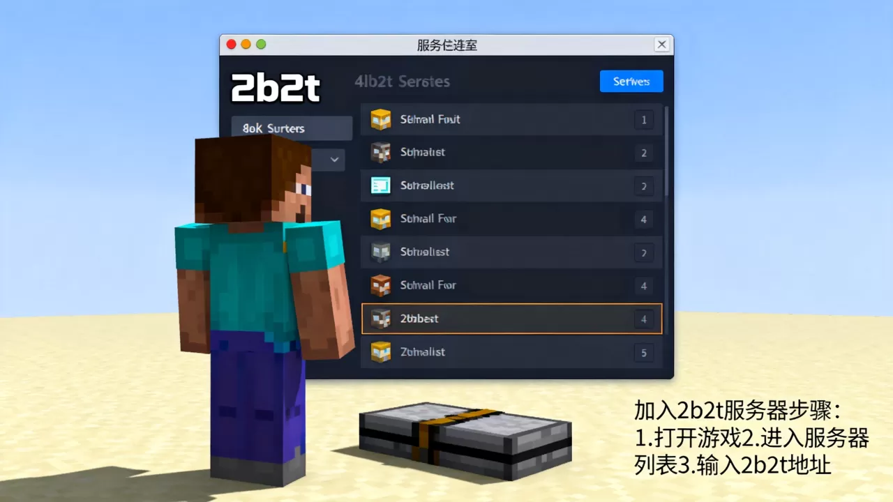 我的世界中国版怎么加入2b2t,服务器为什么进不去 我的世界中国版怎么加入2b2t,服务器为什么进不去